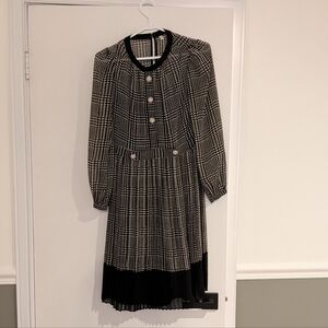 LK Bennett Black and Cream Dress